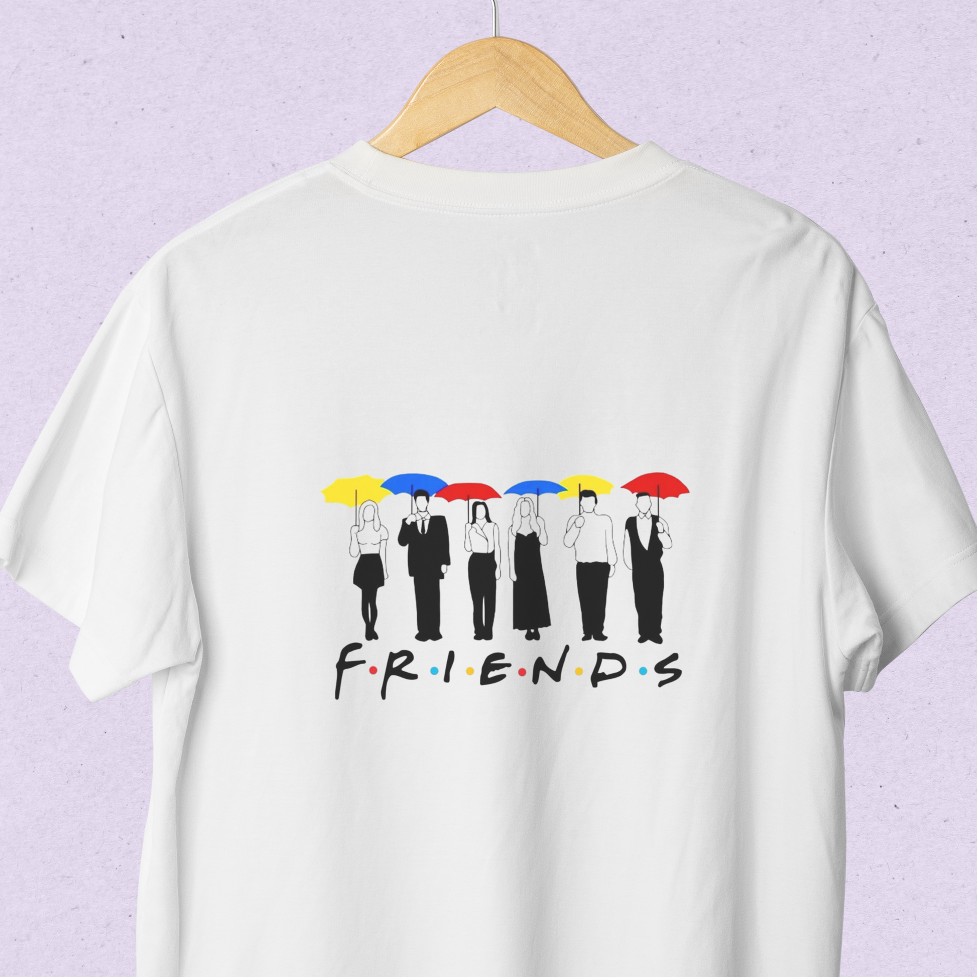 FRIENDS - (Logo con silueta de personajes)