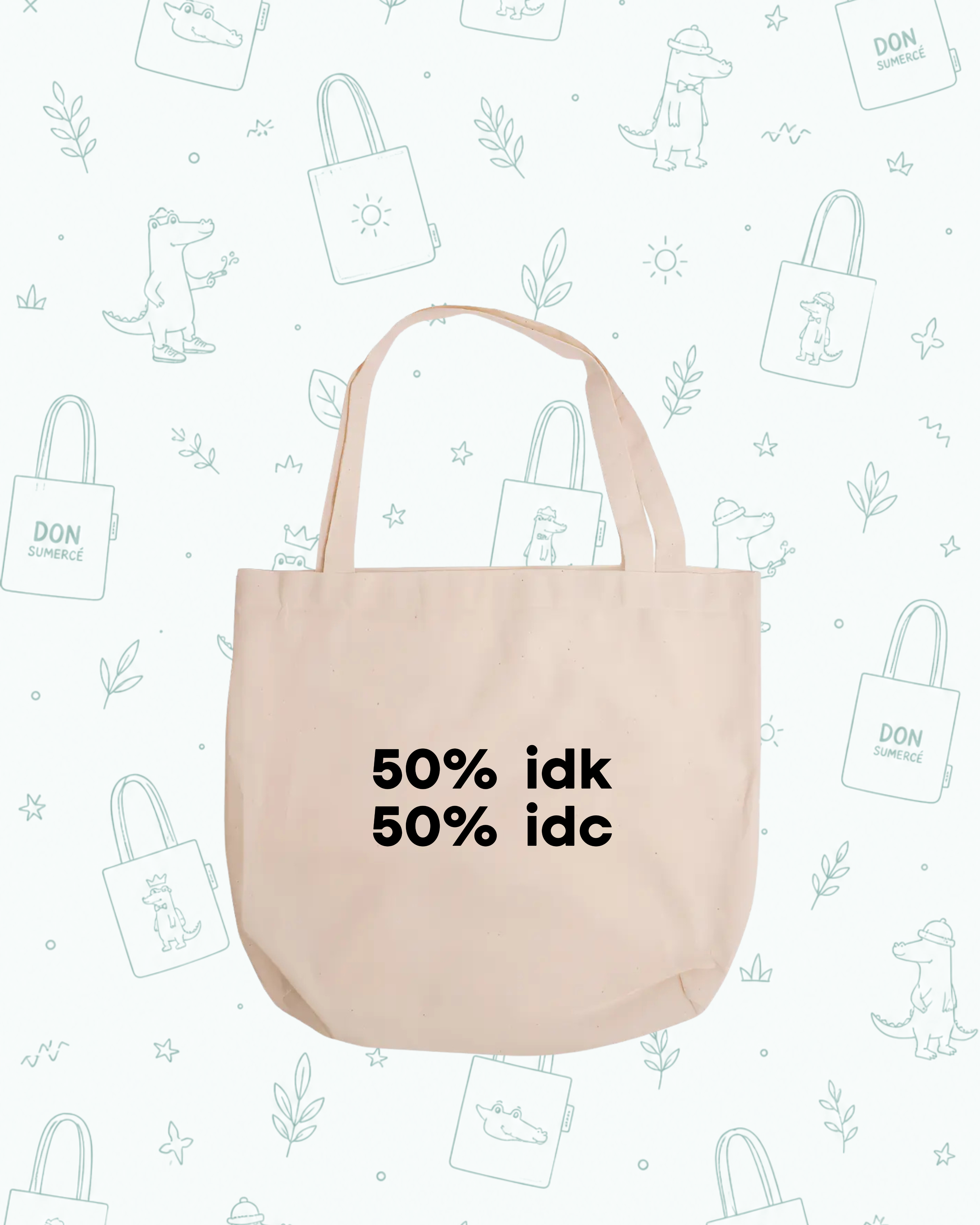50% / 50% (Tote Bag)